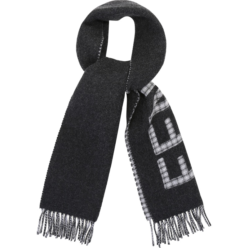 FENDI 女士羊毛保暖流苏围巾FXT334 AHR1