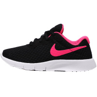 NIKE耐克男女童鞋休闲鞋TanJun轻便运动鞋818385. 818385-061黑+透明粉+白