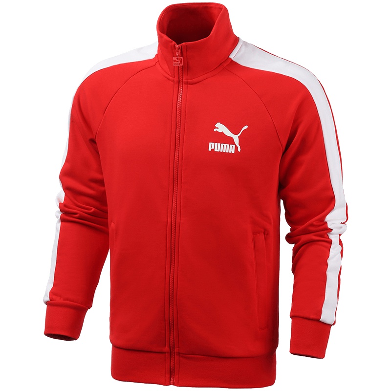 PUMA彪马男装T7立领运动休闲针织外套夹克595976