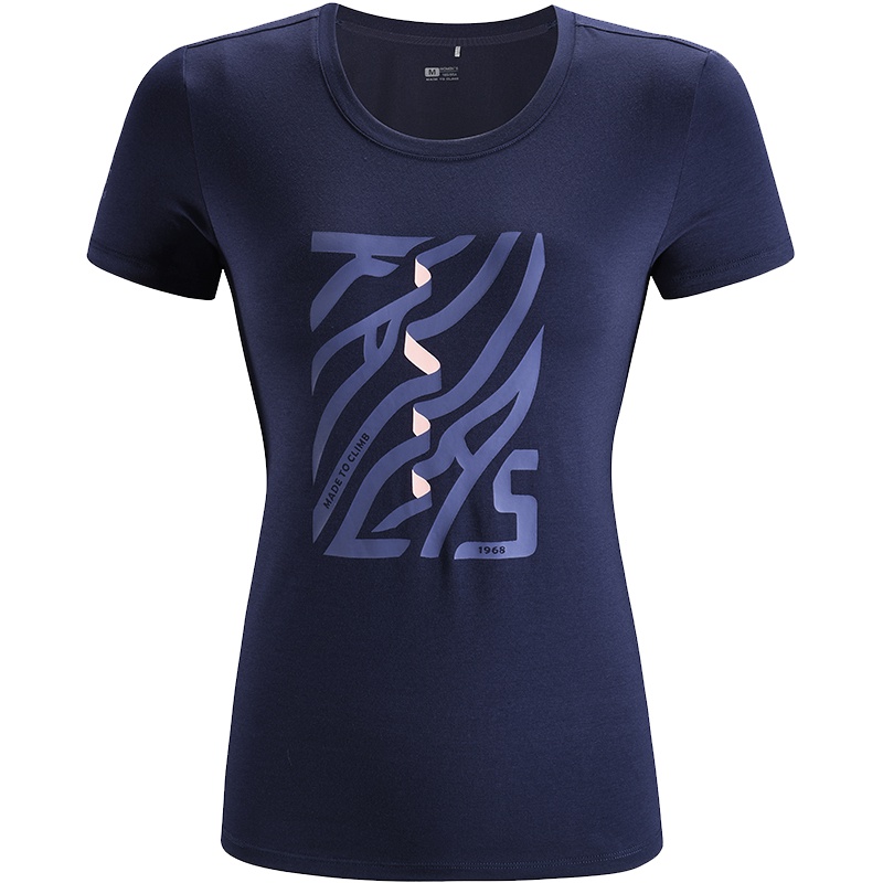 凯乐石Kailas 速干T恤女士款夏 户外服t恤运动户外休闲衣裤 coolmax短袖文化功能修身型T恤KG720492