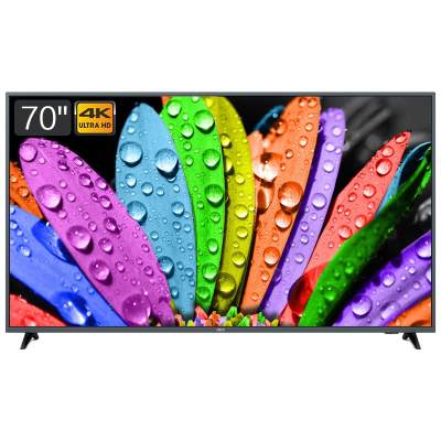 AOC 70英寸液晶平板电视 4K高清HDR 10bit色彩 8GB大内存 人工智能网络可壁挂显示器70U2 丰富影视教