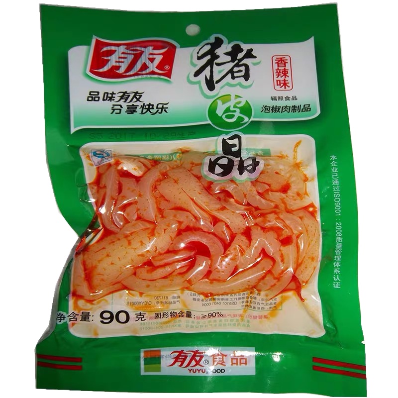 有友猪皮晶香辣味90g