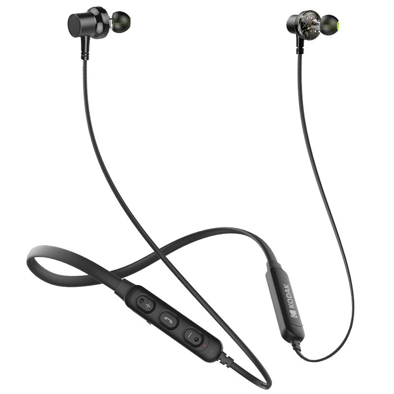 柯达(KODAK)WT-20(黑色)无线运动颈挂式便携蓝牙耳机