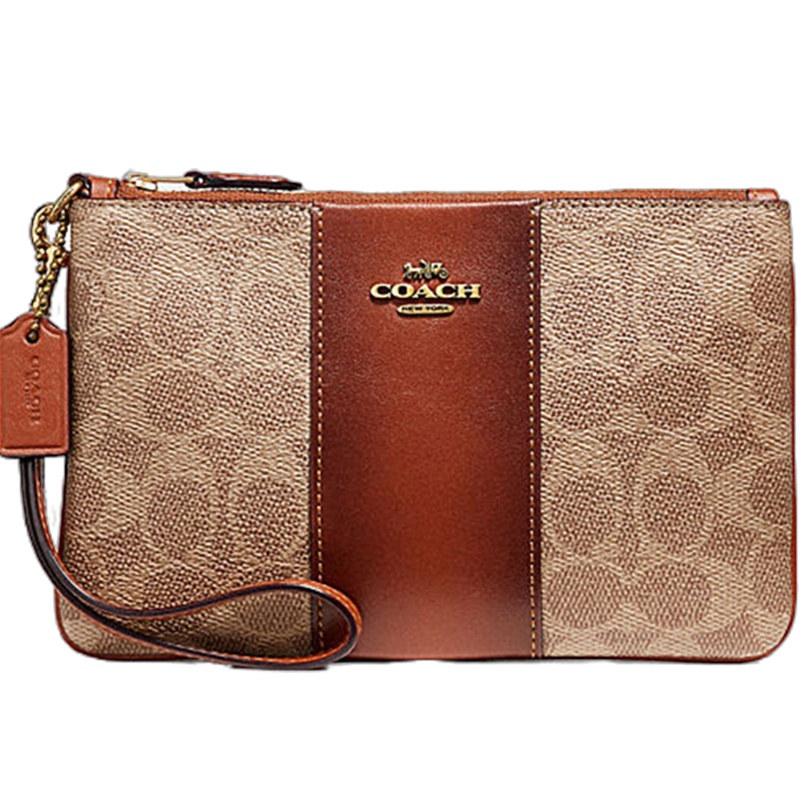 [直营]COACH蔻驰 涂层帆布女士手包腕包手拿包女包手包 女