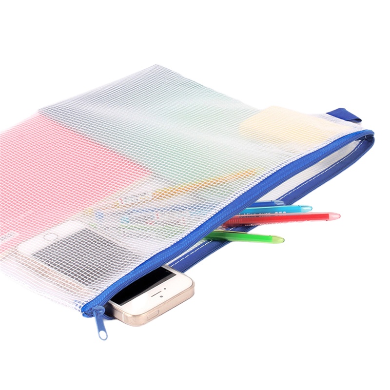 得力(deli) 5596/A4网格拉链袋（5个装 ）