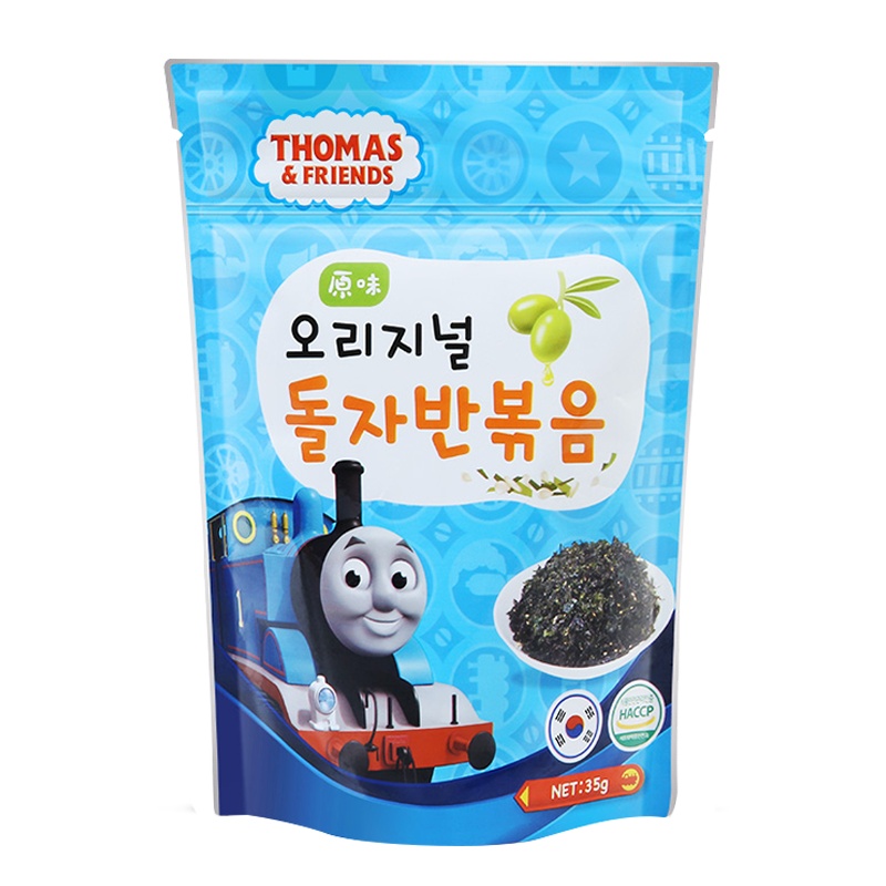 小火车儿童零食点心碎海苔(原味)35g 宝宝零食