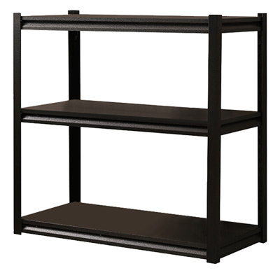 欧宝美货架超市展示架储物架家用厨房置物架铁架子黑色三层