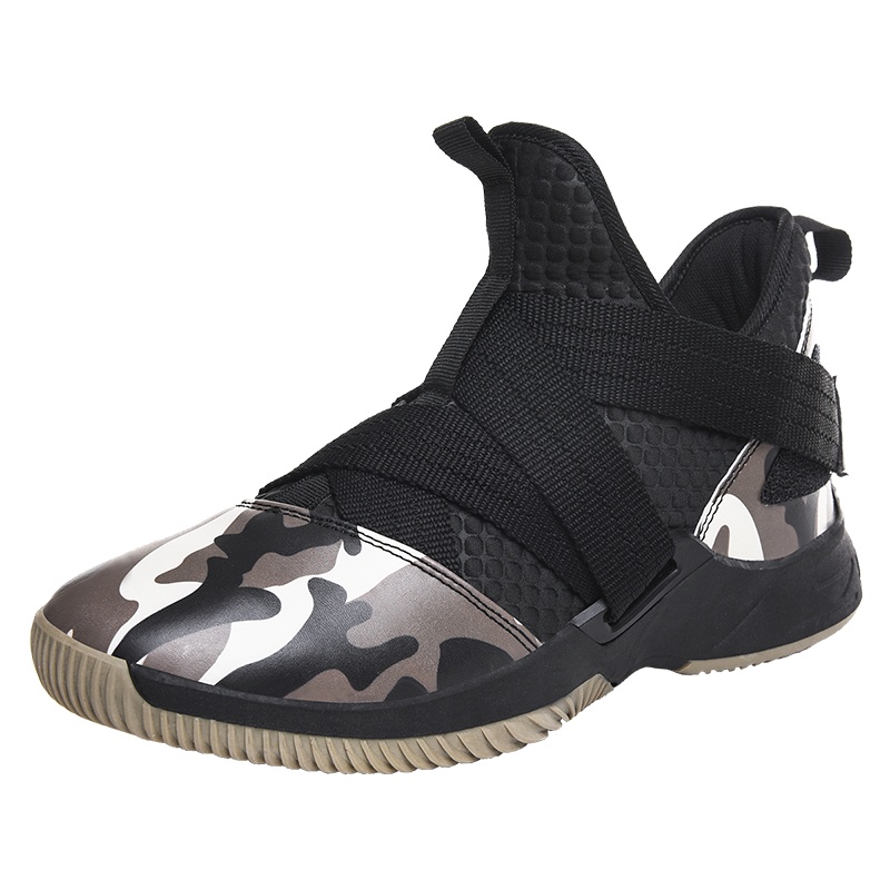 花花公子男鞋子春季新款透气学生网面运动休闲鞋低帮潮流黑色网鞋