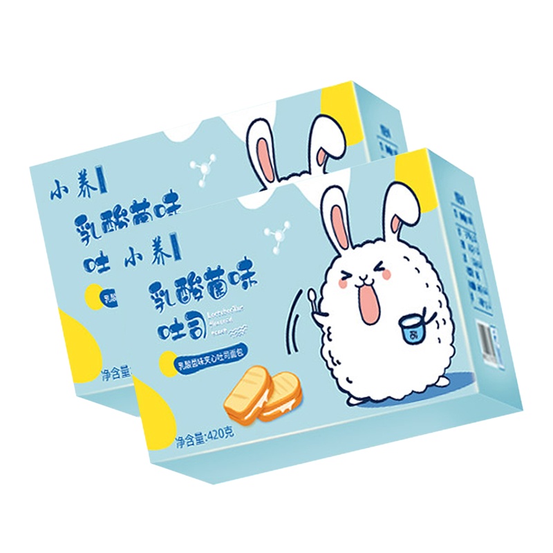 小养 乳酸菌味夹心吐司面包420g*2袋