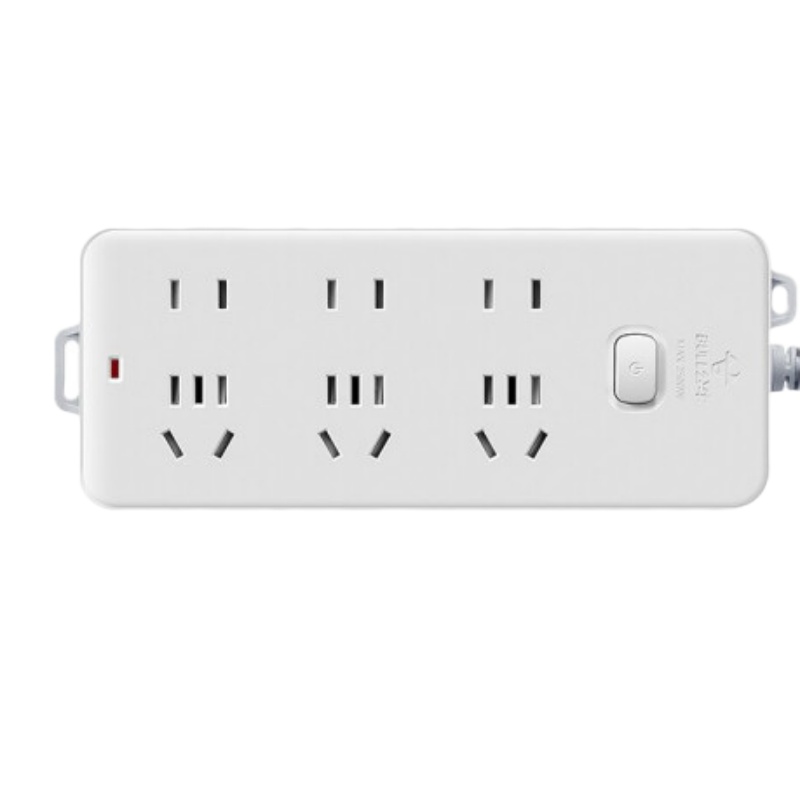 公牛(BULL)QSKJ-GN-402 6位总控全长3米 新国标插座 白色 (单位;件)