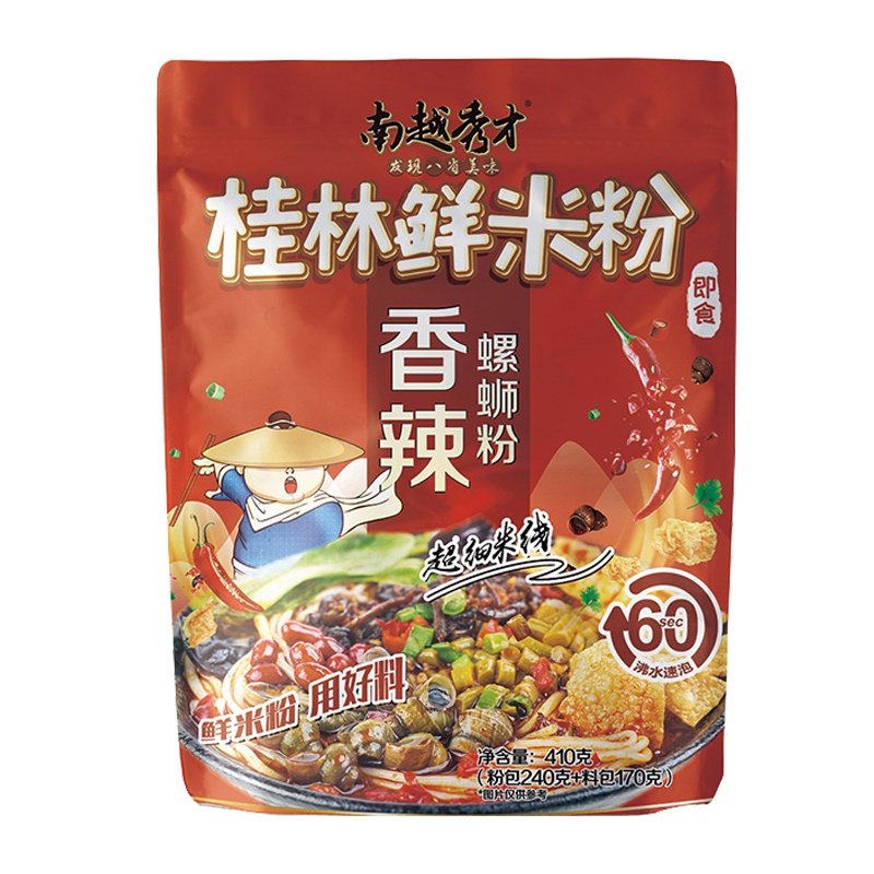 南越秀才 香辣螺蛳粉410g(粉包240g+料包170g)