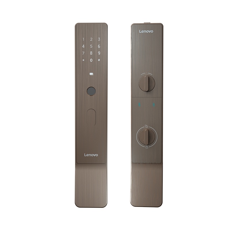 全自动智能门锁X1 指纹锁智能锁电子锁密码锁智能门锁家用防盗门 C级锁芯 摩卡棕