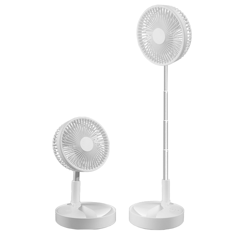 海纳斯(HANASS)智能风扇F09伸缩折叠落地小风扇家用USB可充电桌面台式电风扇学生宿舍办公台扇户外便携收纳