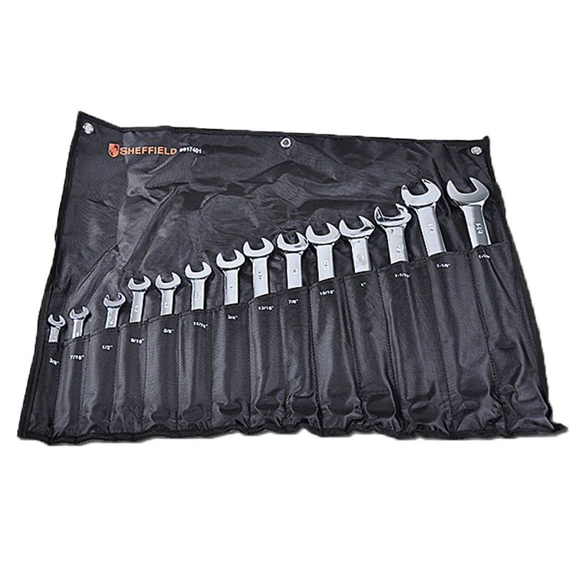 钢盾 14件套英制精抛光两用扳手 S017401