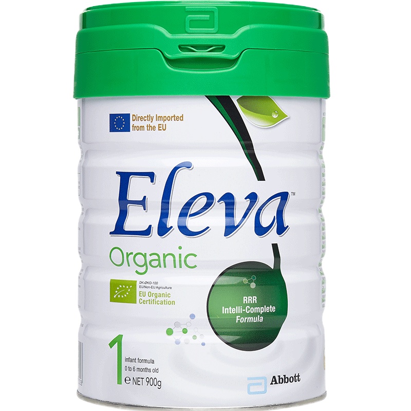 Abbott 港版雅培菁智 绿菁智Abbott Eleva Organic 1段(0-6个月) 婴儿奶粉 900g/罐
