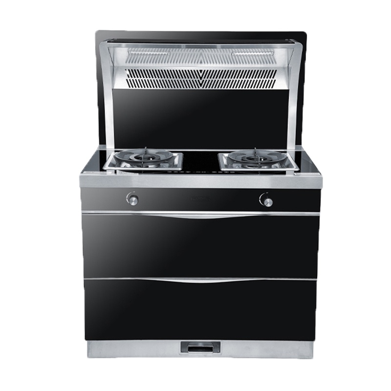 美大速风 集成灶一体式厨房一体机下排烟式家用环保灶燃气自动清洗双电机油烟机集成灶一级能效烟灶消一体JC06（液化气）