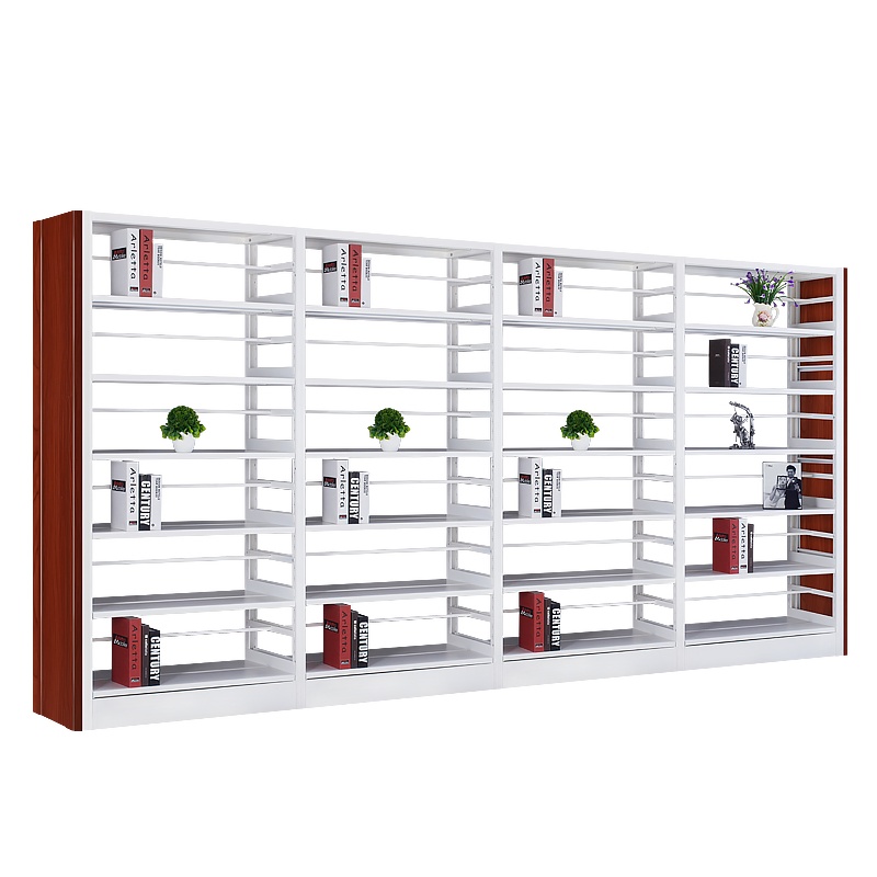 [红心家居]现代简约落地书架加厚层板多用摆物架书架可调节一列4节