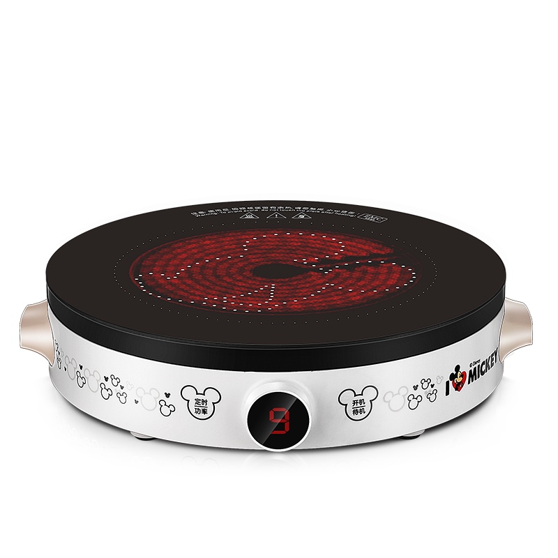 荣事达(Royalstar)DTL15B迪士尼电陶炉家用圆形大功率恒匀火一键旋控1500W大火力电磁灶迷你型电陶炉火锅