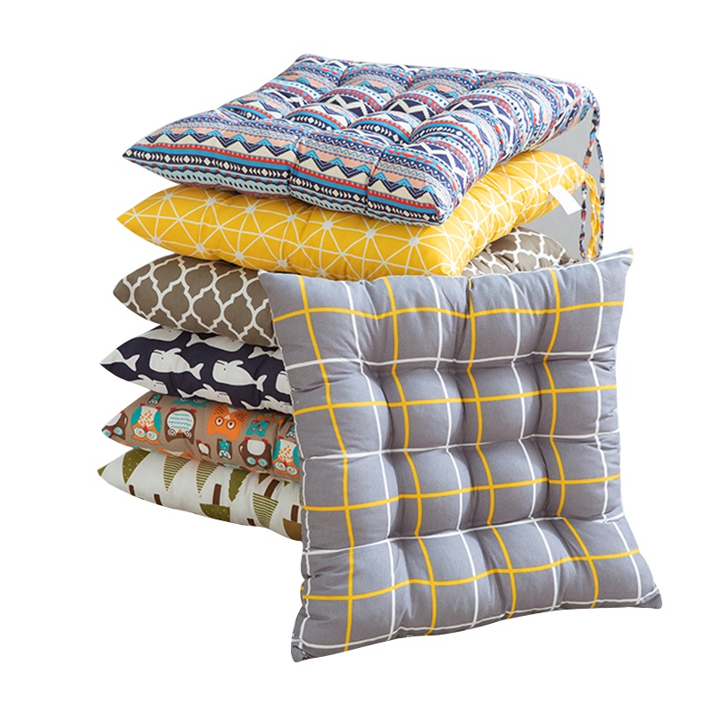 淘尔杰TAOERJ冬季汽车坐垫四季垫椅子板凳垫车用家用办公用冬天坐垫屁股软垫[民族风40cm*40cm]