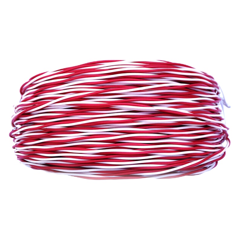 康普 两芯0.5纯无氧铜双绞红白电话跳线机房布线跳线2芯双绞线100米