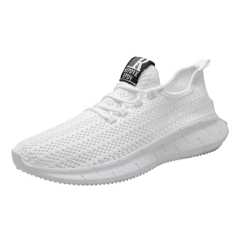 艾斯臣ACESC 男鞋夏季新款飞织鞋跑步运动鞋男夏季透气网布男士网格面休闲鞋