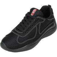 PRADA 普拉达 男士 织物Bike系带休闲运动鞋 4E3390 18L