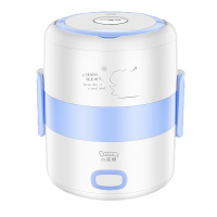 小浣熊HM-2018A-LS蓝色款小浣熊电热饭盒保温可插电自动加热蒸煮热饭神器煮饭带锅煲上班族