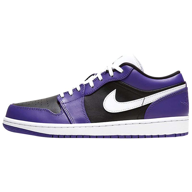 耐克Nike Jordan 1 Low AJ1低帮男子篮球鞋黑紫553558-501