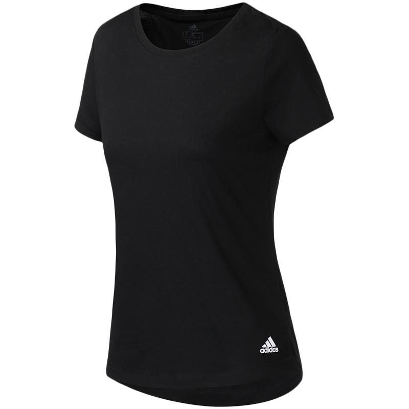 阿迪达斯女服短袖T恤跑步训练健身休闲运动服FL8782