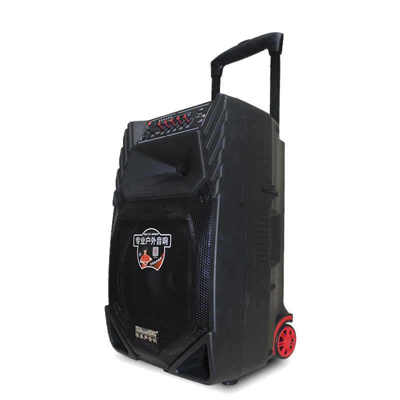 大功率户外移动拉杆广场舞音响插卡锂电池蓝牙音箱 12寸低音音响