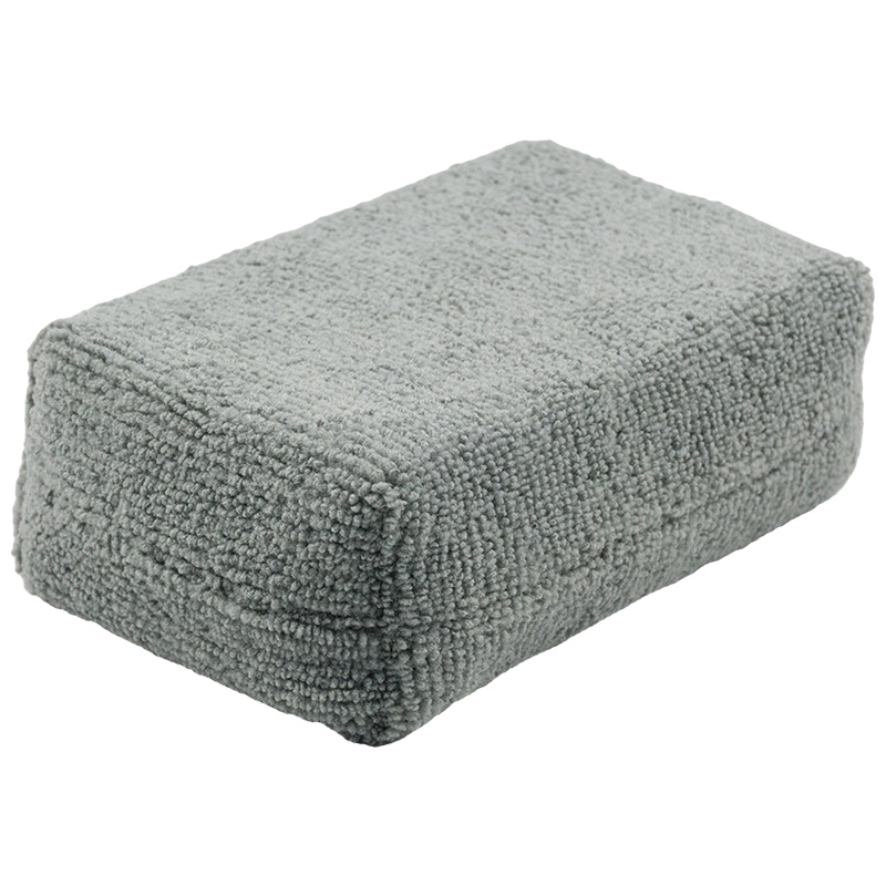 化学小子 上蜡毛巾块 乳状养护剂法宝 打蜡洗车配件海绵块 操作简单超强吸水易于拿捏(灰色)汽车用品