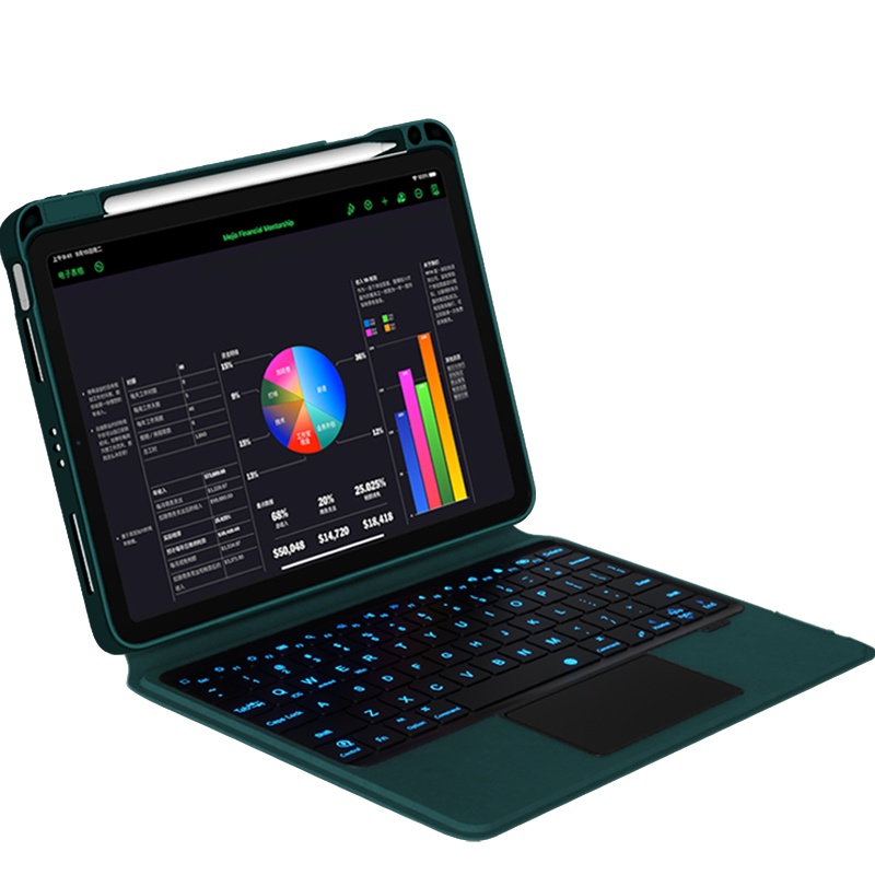 久宇 2021新款iPad妙控键盘Pro11英寸适用于2020/2018版苹果平板ipad11横竖蓝牙键盘皮套保护套