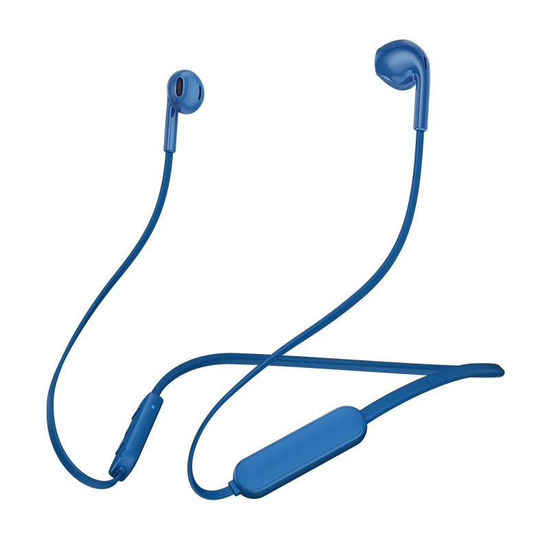 苏宁极物 立体声 运动蓝牙耳机 跑步 无线挂脖式 防水 蓝色