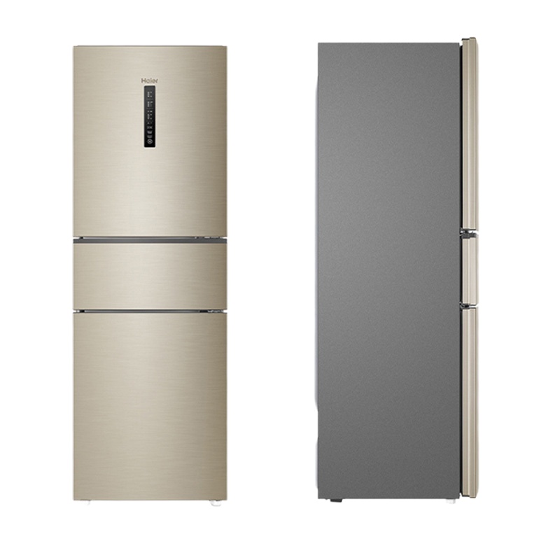 海尔(Haier)BCD-252WXPS 252升风冷无霜金色家用三门电冰箱 节能静音