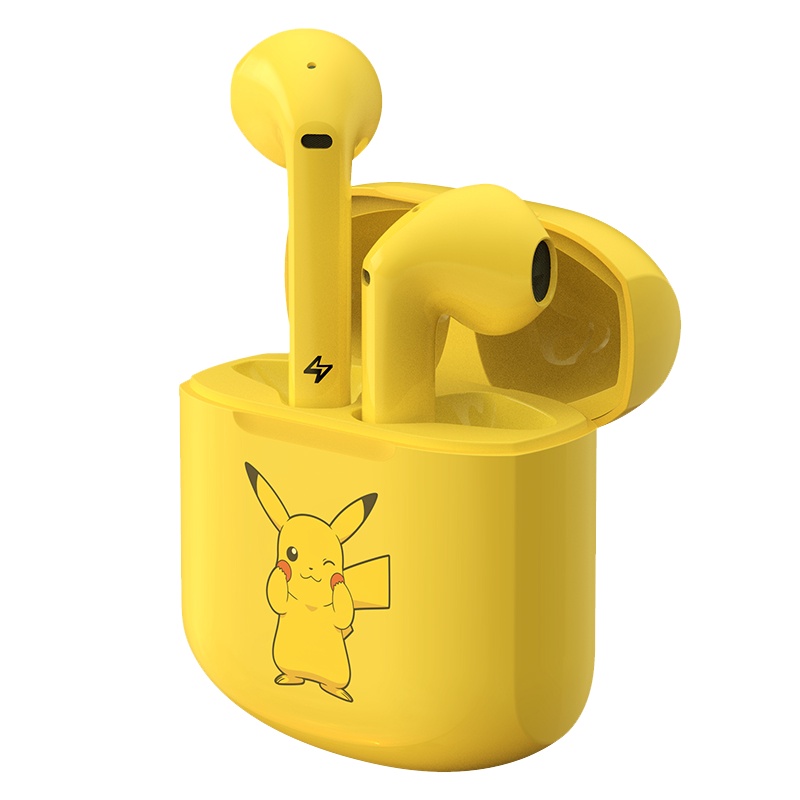 EDIFIER/漫步者Lollipods皮卡丘真无线蓝牙耳机双耳半入耳式运动跑步迷你小型女生款可爱超长续航安卓通用