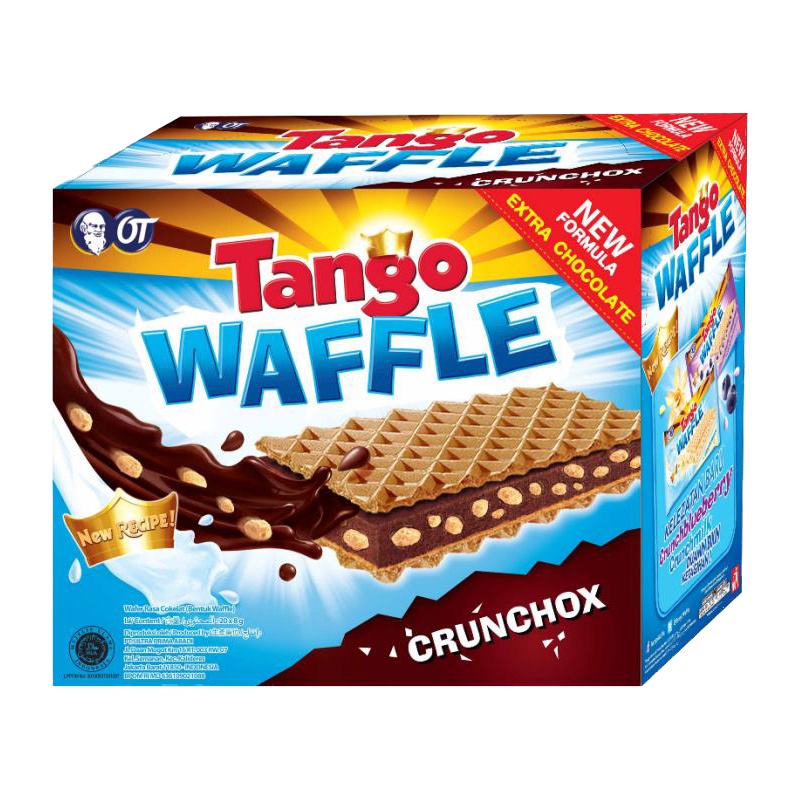 印尼进口 奥朗探戈 Tango咔咔脆威化饼干巧克力味160g