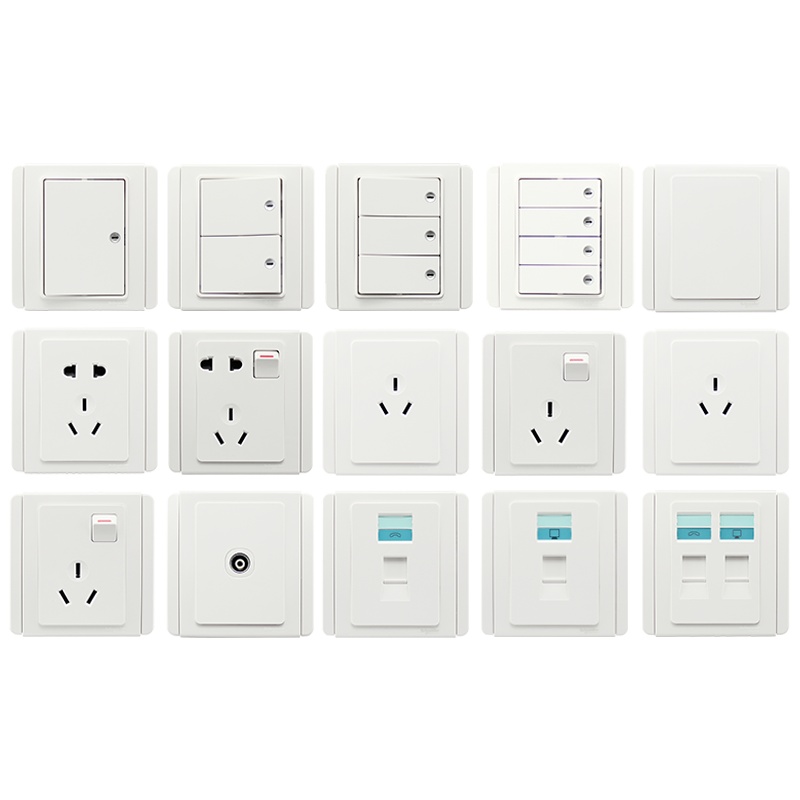施耐德电气(Schneider Electric) 开关插座面板 E3000都会系列经典白