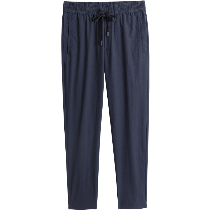 千纸鹤男装松紧腰裤子男2020春季新款速干九分运动休闲裤男90708