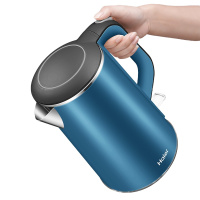 海尔(Haier)HKT-2618B电热水壶304不锈钢自动断电家用烧水器防烫 蓝色