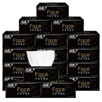 洁柔抽纸face系列3层 130抽18包/整箱可湿水洗脸纸巾 柔软舒适