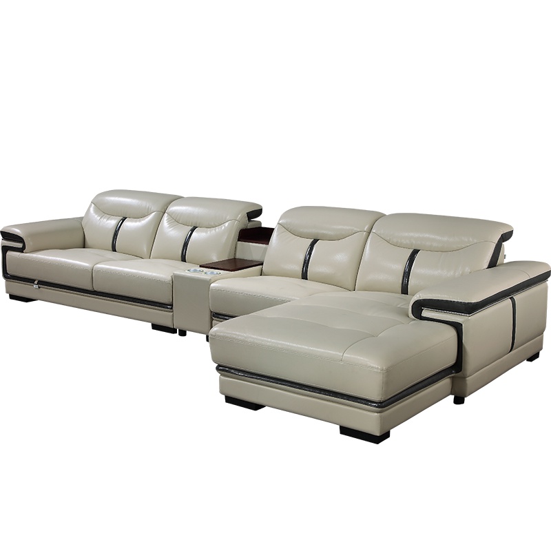 全友家居 皮艺沙发 时尚客厅家具 简约现代头层牛皮皮质真皮组合皮艺沙发 102167