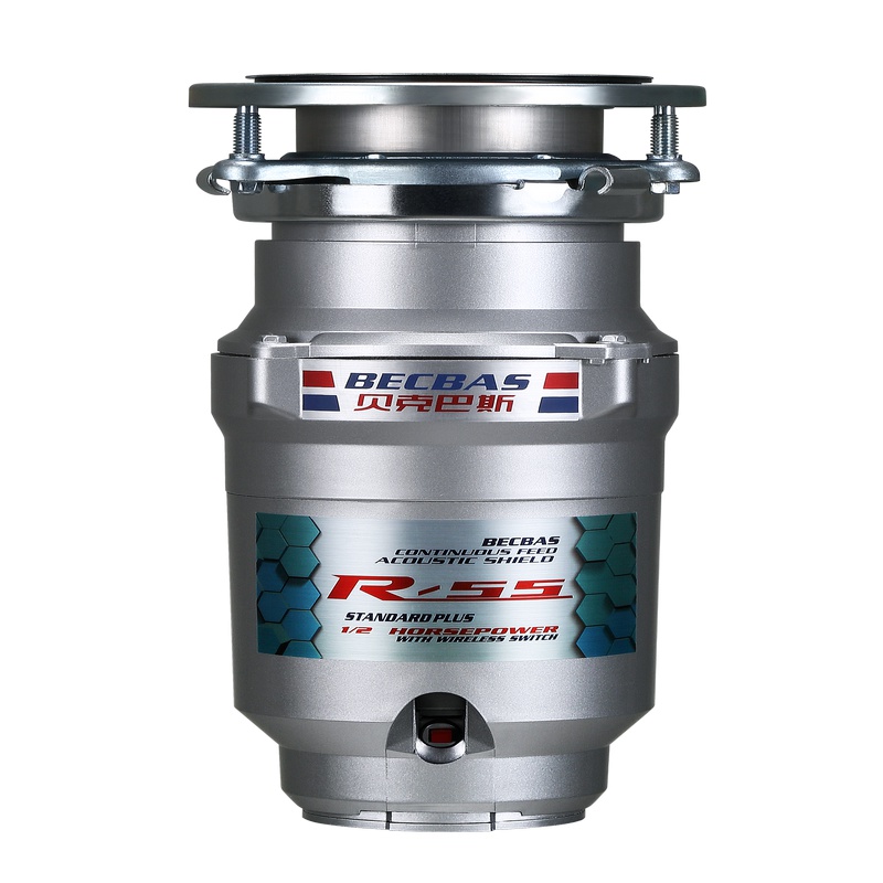 贝克巴斯(BECBAS)R55 厨房家用食物垃圾粉碎机 厨余垃圾处理器 无线开关免打孔