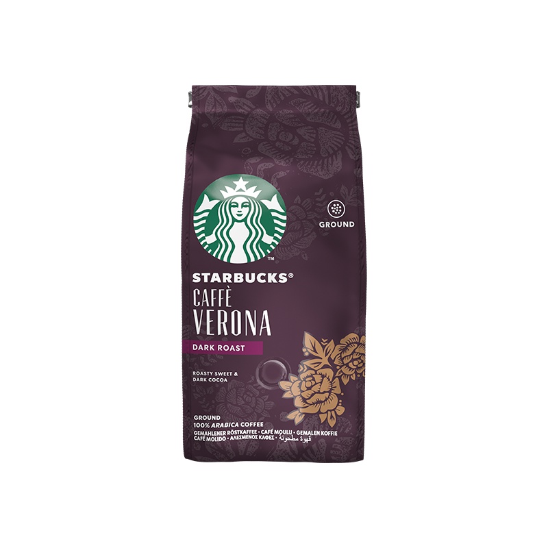 星巴克(Starbucks) 弗罗娜(Caffe Verona) 研磨咖啡粉200g(深度烘培)