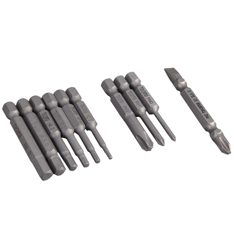 takama（高松）408562 批头套装六角十字批头组合10件套起子头旋具头电动批头S2带强磁