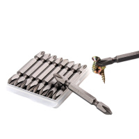 科信(KEXIN)1/4″十字双头风动批头 磁性电动螺丝刀批头 65*PH2mm KX256 10支 盒装