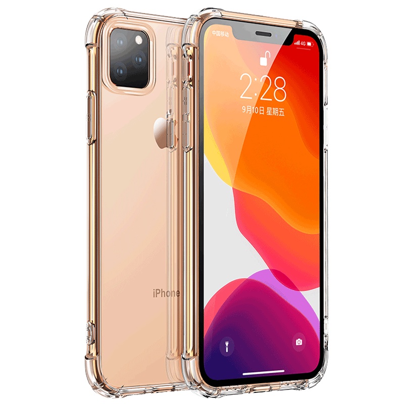 送钢化膜]溪特 2019新款苹果iphone11手机壳保护壳(6.1英寸)四角加厚透明硅胶保护套抗爆防刮防摔软壳手机配件