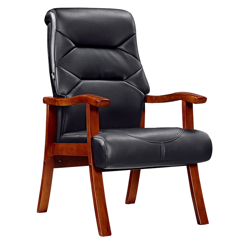 钜晟 办公椅木质油漆会议椅西皮转椅 班椅老板椅JSPY-BH003