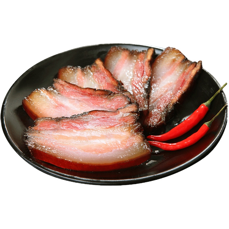 特产腊肉五花肉土特产土猪肉小香肠正宗农家自制烟熏麻辣腊肠 偏肥五花腊肉450g