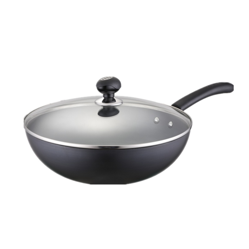 爱仕达30cm不易锈精铁无涂层炒锅