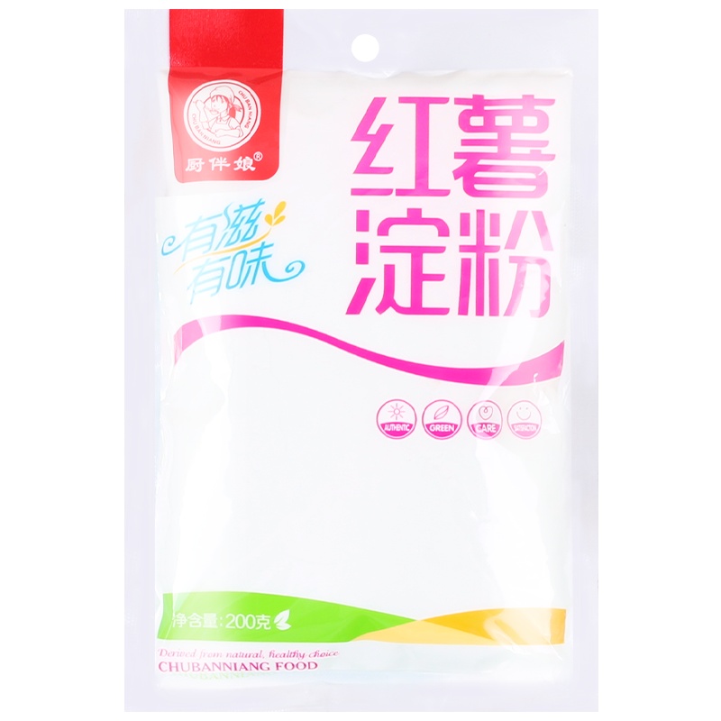厨伴娘红薯淀粉200g*5袋装纯红薯粉淀粉地瓜粉番薯粉山芋粉